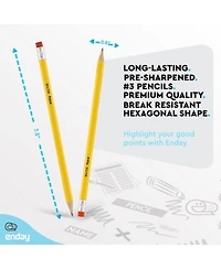 Enday Presharpened #2 Pencils