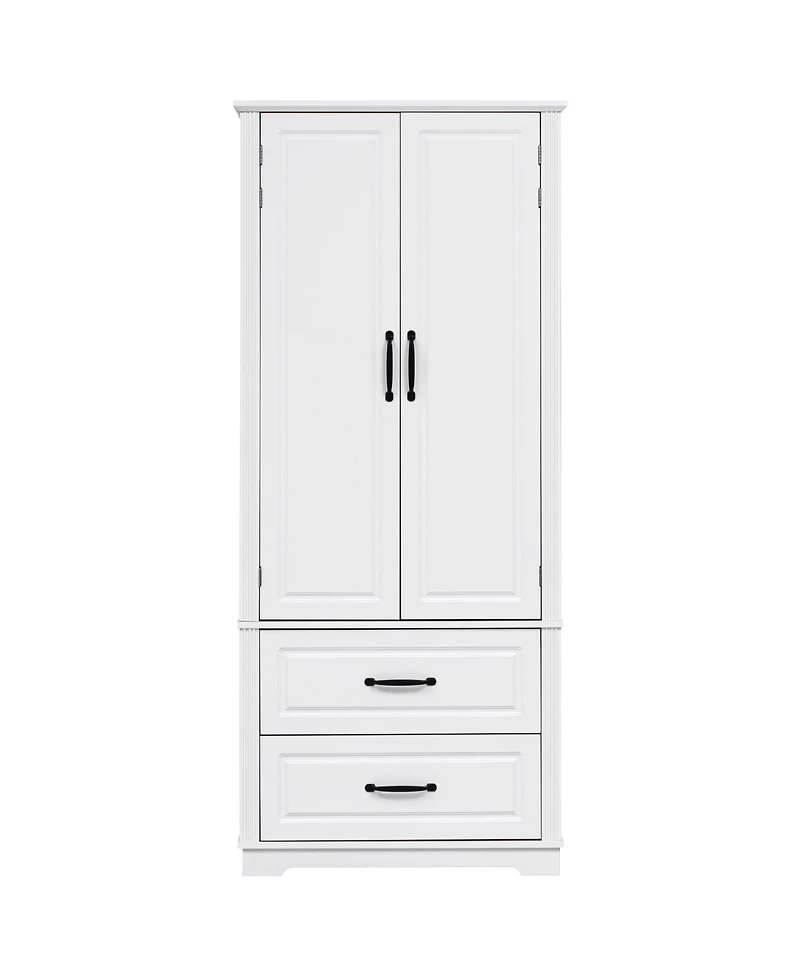 Farmhouse Kitchen Pantry Cabinet - 71"