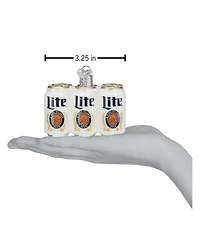 Old World Christmas 2.28" Adult Beverages Miller Lite Six Pack Beer Ornament