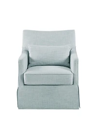 Martha Stewart Collection 28" Fabric London Skirted Swivel Chair