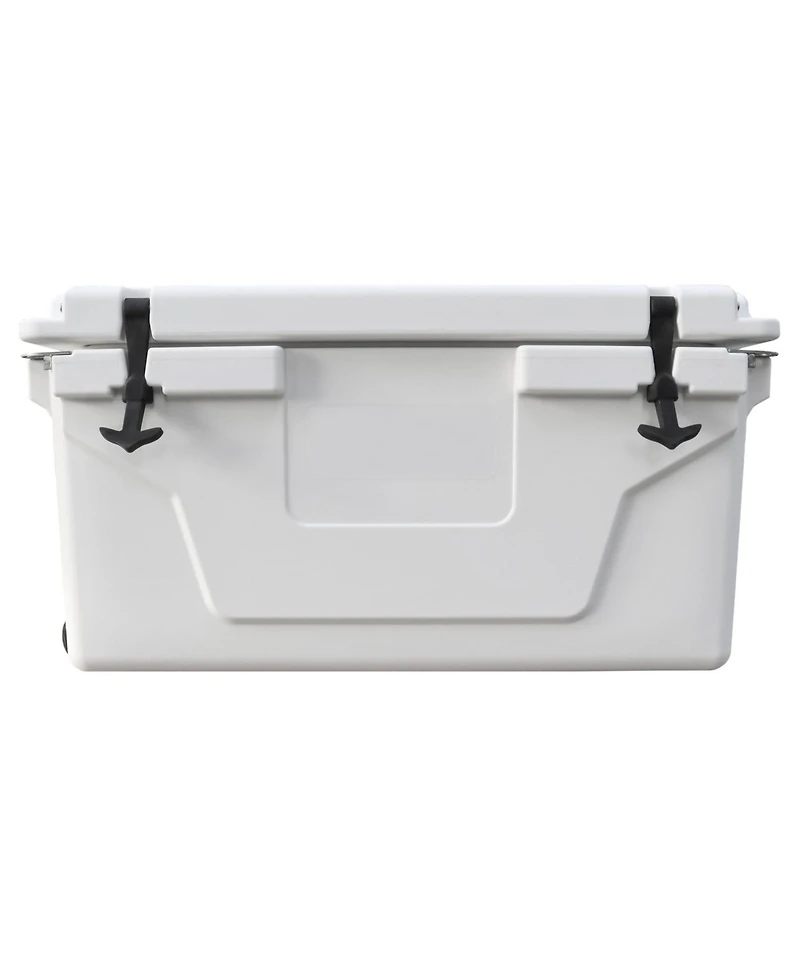 White 65QT Cooler Box - Camping, Fishing, Outdoor