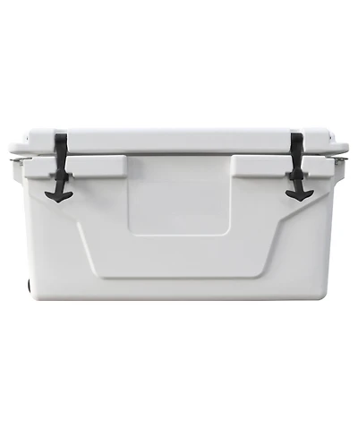 White 65QT Cooler Box - Camping, Fishing, Outdoor