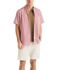 Nautica Men's Plaid Short-Sleeve Shirt