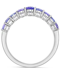 Effy Tanzanite (1-5/8 ct. t.w.) & Diamond (1/5 ct. t.w.) Band Ring in 14k White Gold