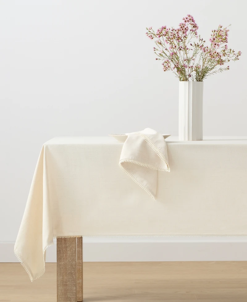 Lenox French Perle 70" Round Tablecloth