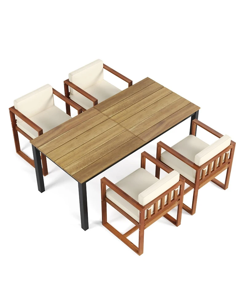 Streamdale Furniture Patio Dining Table and Chairs Set of 5