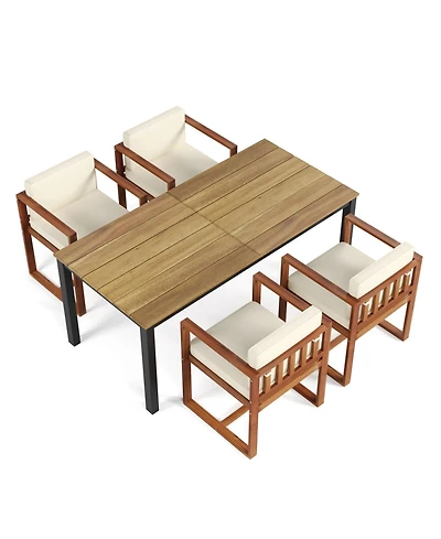 Streamdale Furniture Patio Dining Table and Chairs Set of 5