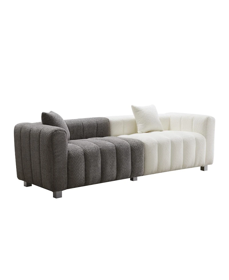Streamdale Premium Velvet Sofa 3-Seater Loveseat with Metal Legs
