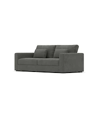 83" Modern Sofa Couches for Living Room, 3 Seater Sofa, Upholstered Compressed Cushions & Detachable Cover,Pewter