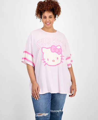 Grayson Threads, The Label Trendy Plus Varsity Hello Kitty T-Shirt