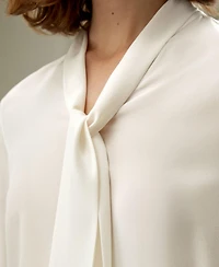 Lilysilk Women's Silk Bowtie Blouse