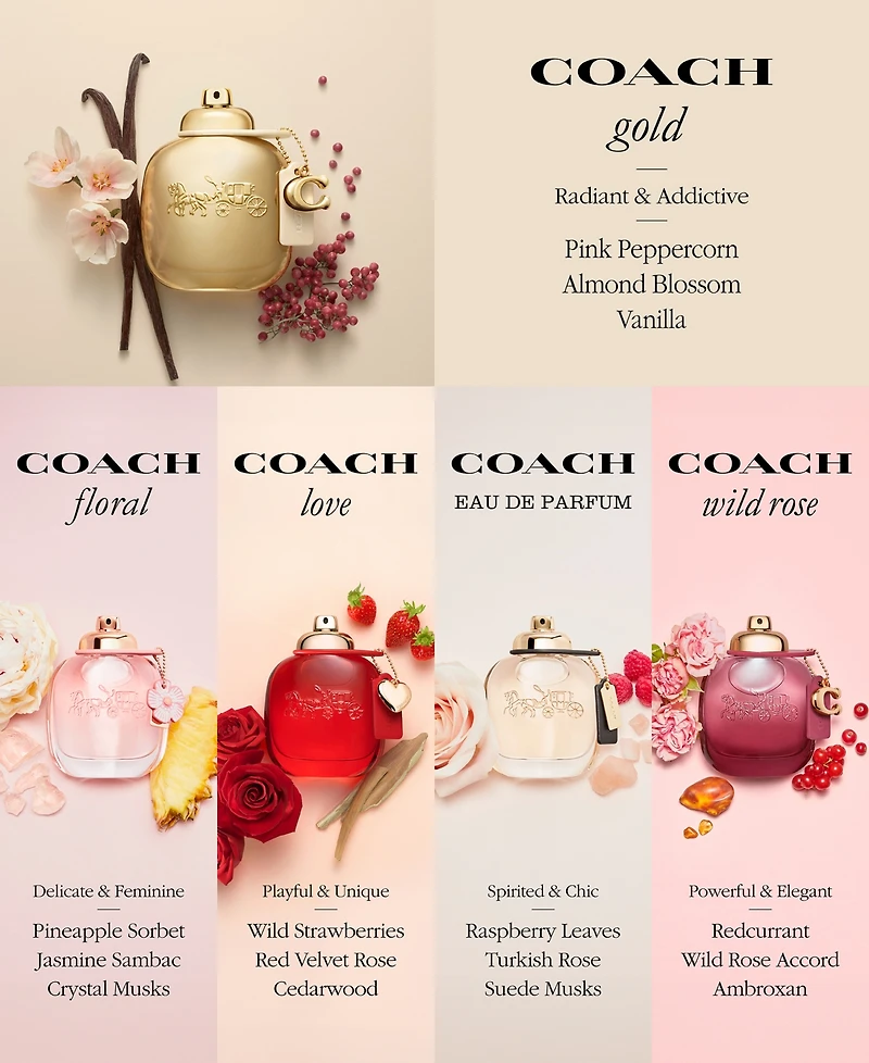 Coach Gold Parfum Spray, 3 oz.