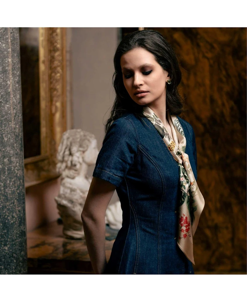 Ornella - Skinny Silk Scarf for Women