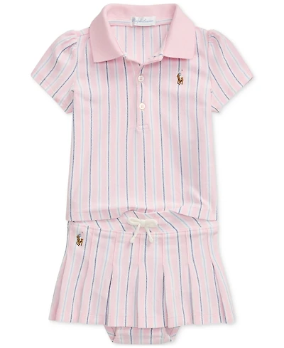 Polo Ralph Lauren Baby Girls Cotton Shirt & Skort Set
