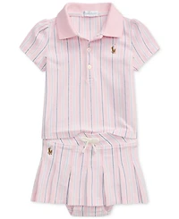 Polo Ralph Lauren Baby Girls Cotton Shirt & Skort Set