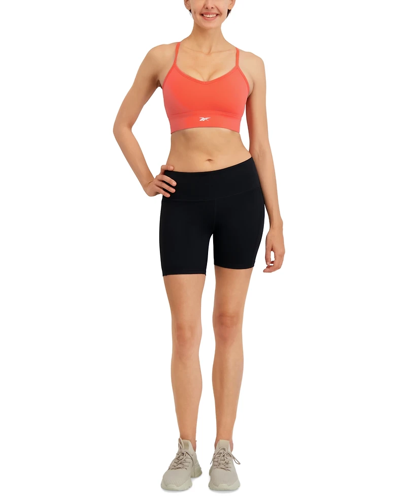 Reebok Women's Id Train Tri-Back Mid-Impact Sports Bra