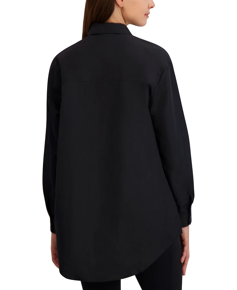 Reebok Women's Studio Style Collar Button-Down Shirt