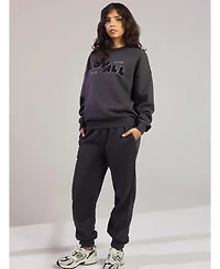 Lovall Women's All Szn Organic Oversized Sweatshirt Two