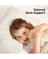 Jumbo Toddler Pillow with Pillowcase, 14X20 Soft Organic Pillows for Sleeping, Kids Travel