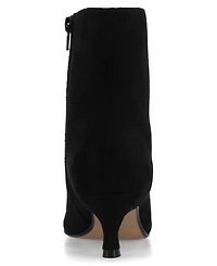 Journee Collection Women's Arely Kitten Heel Pointed Toe Dress Booties