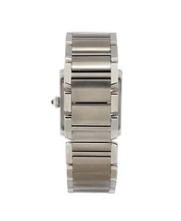Pre-Owned Cartier Tank Francaise Quartz Watch in Stainless Steel with Diamond Bezel 25mm