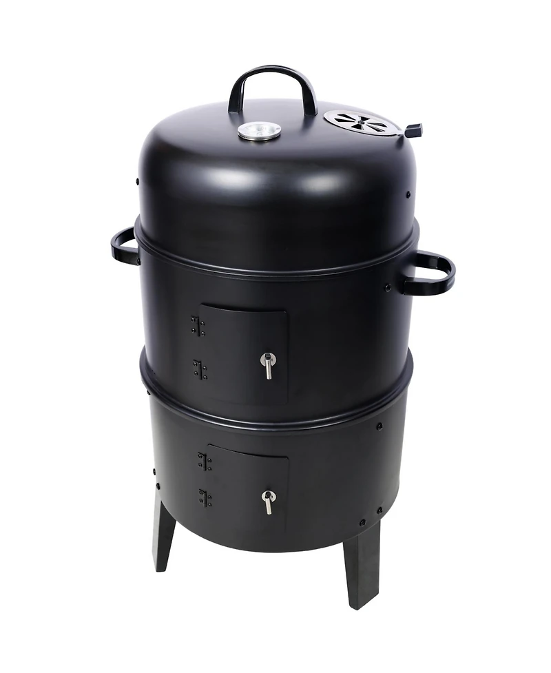 Charcoal Smoker Grill - 16" Vertical Bbq