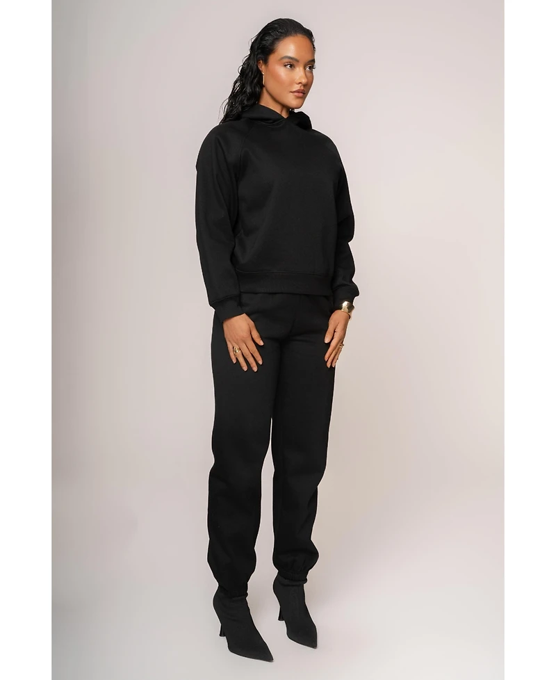 Jluxlabel Women's Grey Logo Pullover Hoodie