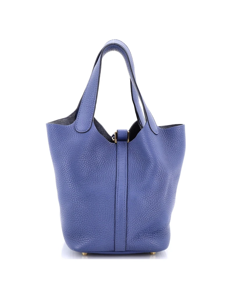 Pre-Owned Hermes Pm Picotin Lock Bag Clemence