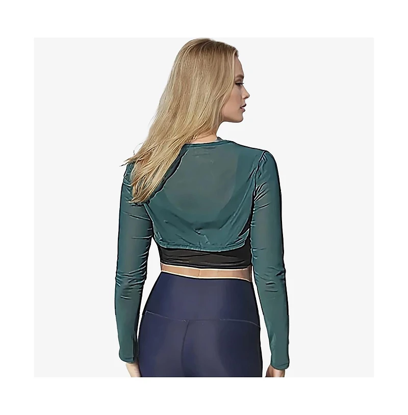 Calypsa Plus Mesh Sleeve Swim Cover Up