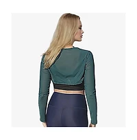 Calypsa Plus Mesh Sleeve Swim Cover Up