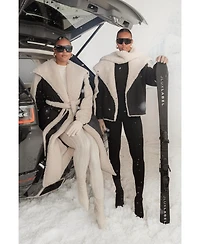 Jluxlabel Women's Contrast Sherpa Coat