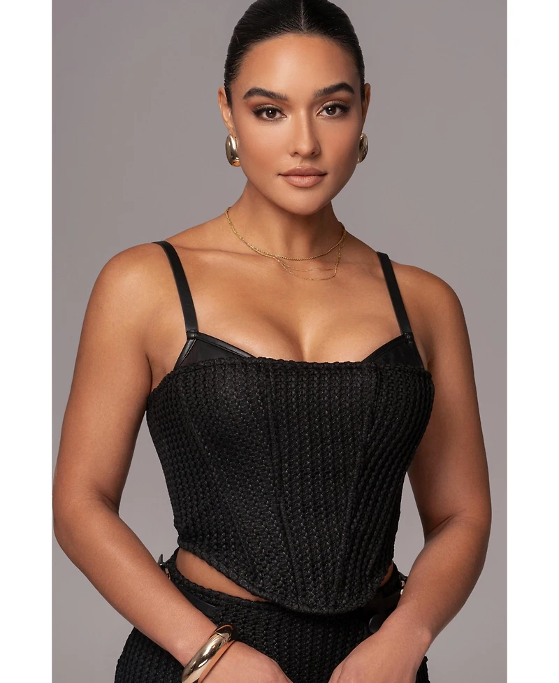 Jluxlabel Women's Textured Harley Corset Top