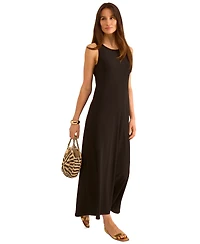 Vince Camuto Women's Sleeveless Keyhole-Back Crewneck Maxi Dress