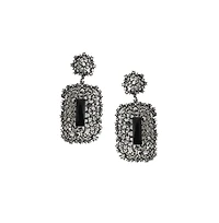 Sohi Stone Intricate Cluster Geometric Drop Earrings