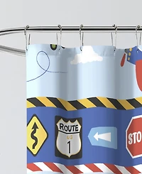 Dream Factory Trains and Trucks V2 72" x 72" Shower Curtain