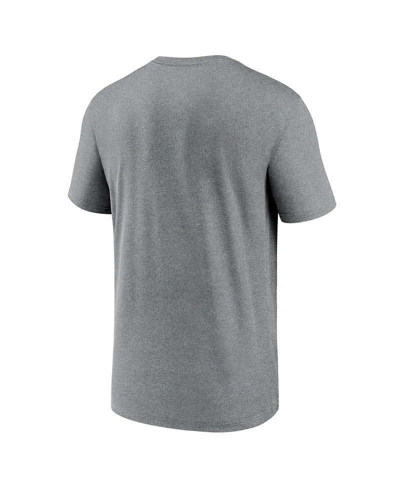 Nike Men's Heather Charcoal New Orleans Saints Primetime Legend Logo Performance T-Shirt