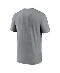 Nike Men's Heather Charcoal New Orleans Saints Primetime Legend Logo Performance T-Shirt