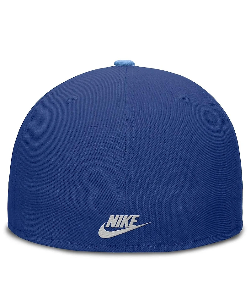 Nike Men's Royal/Light Blue Kansas City Athletics Cooperstown Collection True Primetime Two-Tone Performance Fitted Hat
