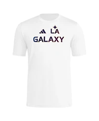 Adidas Men's White La Galaxy 2025 Jersey Hook Aeroready T-Shirt