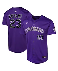 Nike Big Boys and Girls Kris Bryant Purple Colorado Rockies Alternate Limited Player Jersey