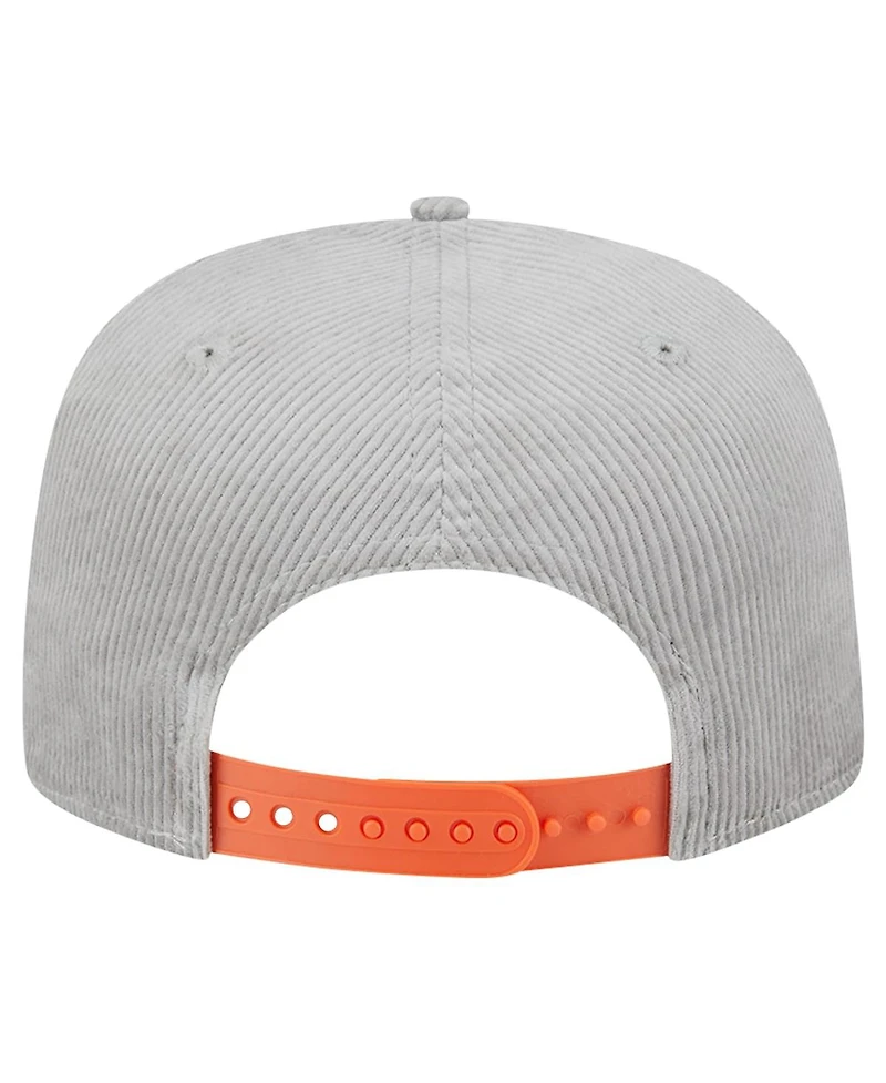New Era Men's Gray Miami Dolphins Corduroy Golfer Adjustable Hat