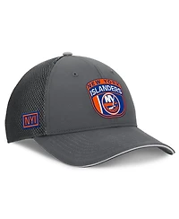 Fanatics Men's Gray New York Islanders Authentic Pro Home Ice Trucker Adjustable Hat