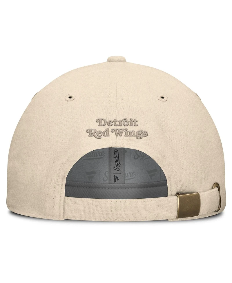 Fanatics Men's Tan Detroit Red Wings Front Office Canvas Adjustable Hat