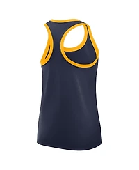 Nike Women's Navy West Virginia Mountaineers Primetime Tri-Blend Racerback Tank Top