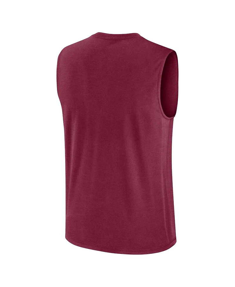 Nike Men's Garnet Florida State Seminoles Primetime Tricode Legend Performance Tank Top
