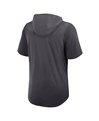 Nike Men's Anthracite Dallas Cowboys Tri-Blend Performance Hoodie T-Shirt
