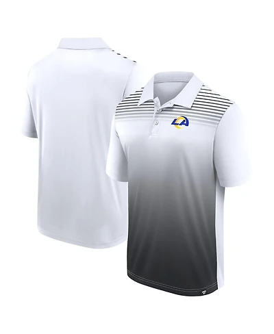 Logo Athletic Men's White/Black Los Angeles Rams Sandlot Game Polo Shirt