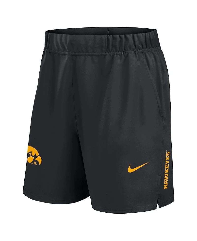 Nike Men's Black Iowa Hawkeyes Primetime Woven Victory Performance Shorts