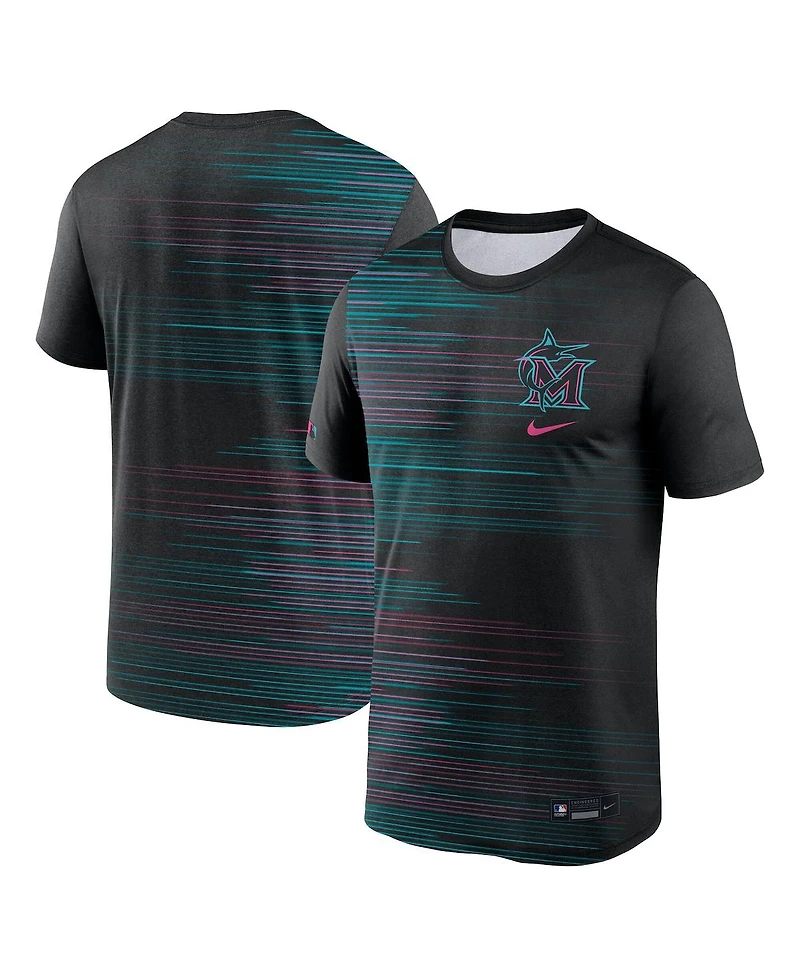 Nike Men's Black Miami Marlins 2025 City Connect Authentic Collection Velocity Performance T-Shirt