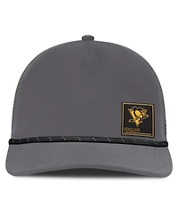 Fanatics Men's Gray Pittsburgh Penguins Captain Rope Adjustable Hat